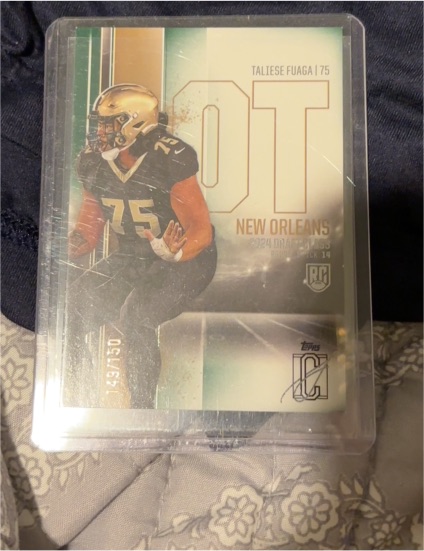 2024 Topps Signature Class #156 Taliese Fuaga — front