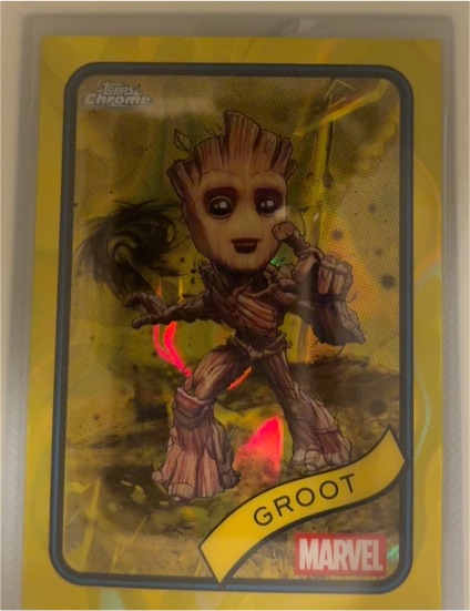 2025 Topps Chrome Marvel #35 Groot — front