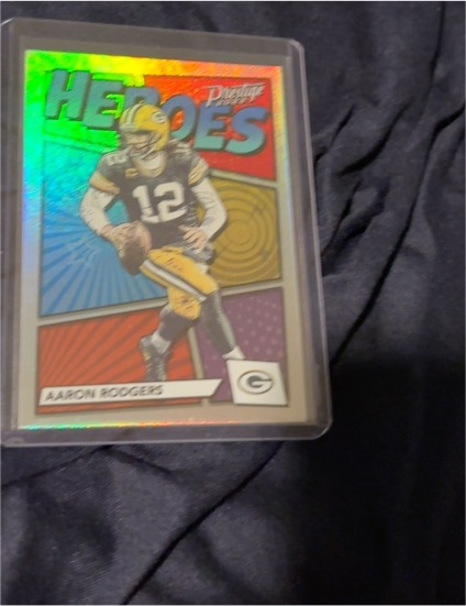 2022 Panini Prestige Heroes #H-1 Aaron Rodgers — front
