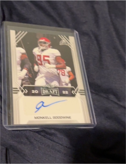2022 Leaf Draft #BA-MG2 Monkell Goodwine — front