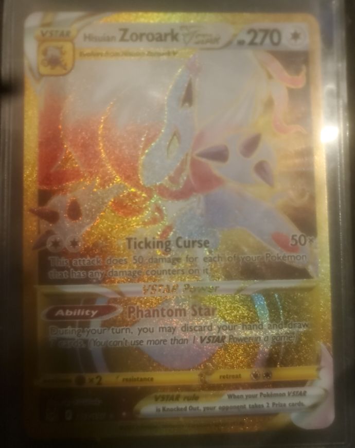 2022 Pokémon Lost Origin #213 Hisuian Zoroark VSTAR — front