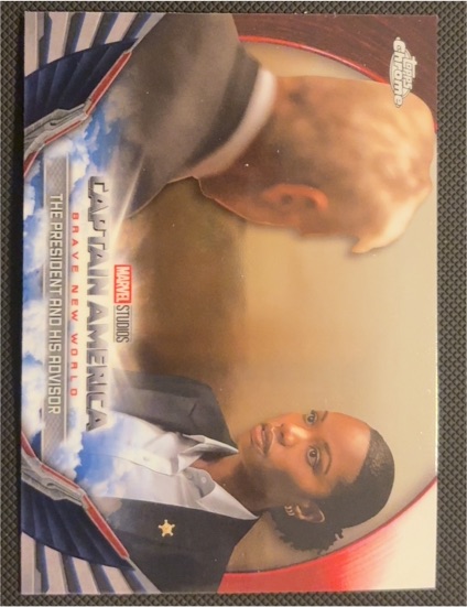 2025 Topps Chrome Marvel Studios #BNW-15 The President and His Advisor Captain America — front