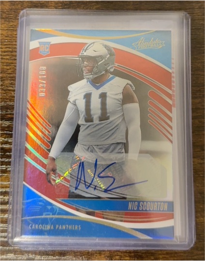 2025 Panini Absolute #162 Nic Scourton — front