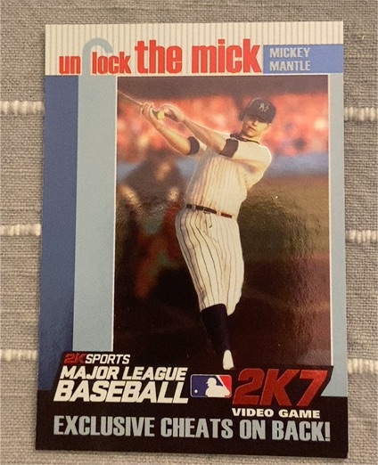 2007 Topps Unlock the Mick #1 Mickey Mantle — front