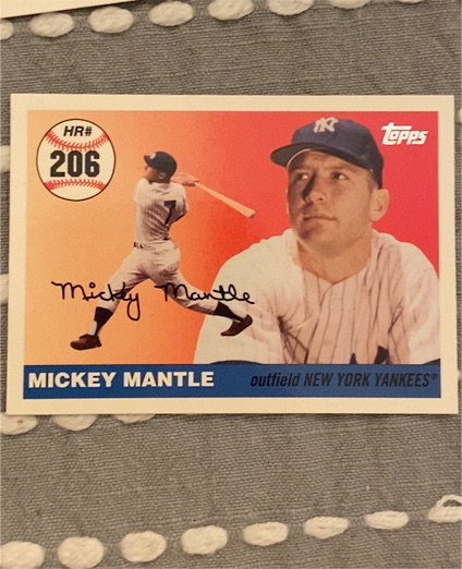 2006 Topps Mickey Mantle Home Run History #206 — front