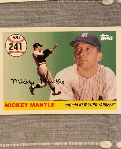 2007 Topps Home Run History #241 Mickey Mantle — front