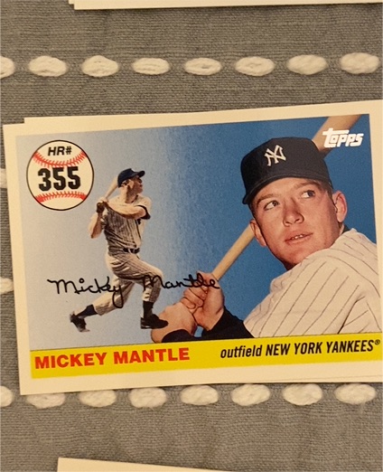 2006 Topps #355 Mickey Mantle Home Run History — front