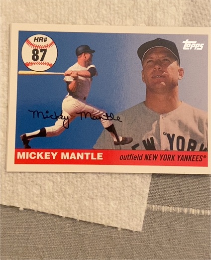 2006 Topps Mickey Mantle Home Run History #MHR87 Mickey Mantle — front