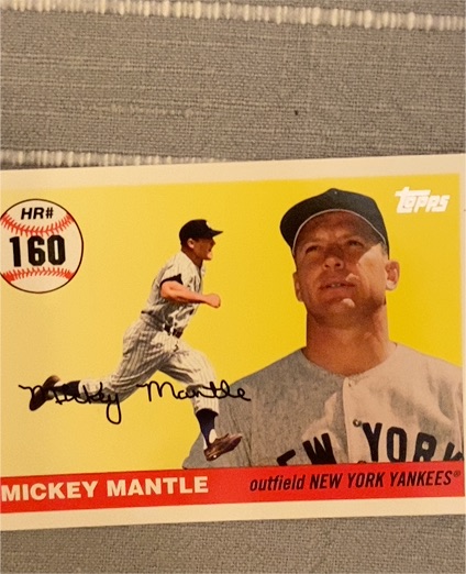 2006 Topps Mickey Mantle Home Run History #MHR160 Mickey Mantle — front
