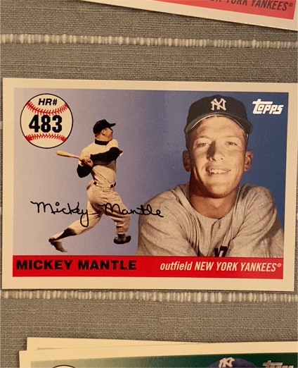 2006 Topps #483 Mickey Mantle — front
