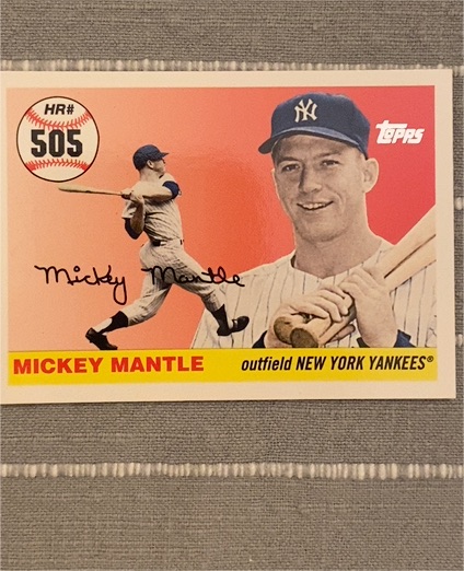2006 Topps #505 Mickey Mantle — front