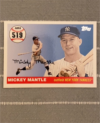 2008 Topps Mickey Mantle Home Run History #MHR519 — front