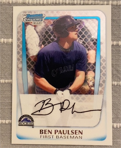2011 Bowman Chrome #BP34 Ben Paulsen — front
