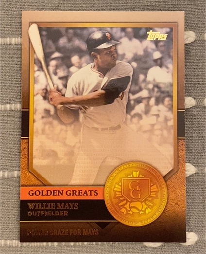 2012 Topps Golden Greats #GG-14 Willie Mays — front