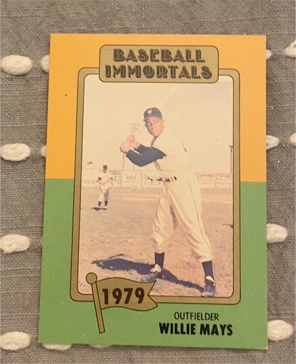 1980 Topps Baseball Immortals #168 Willie Mays — front