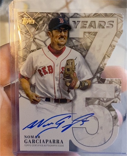 2026 Topps Series One 75 Years Die-Cut Auto #75YA-NG Nomar Garciaparra — front