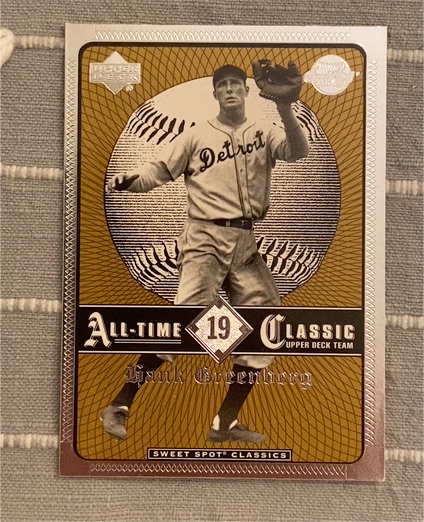 2002 Upper Deck Sweet Spot Classics #19 Hank Greenberg — front