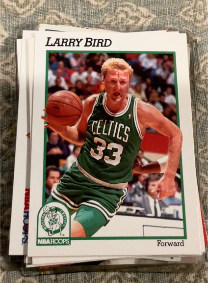 1991 NBA Hoops #9 Larry Bird — front