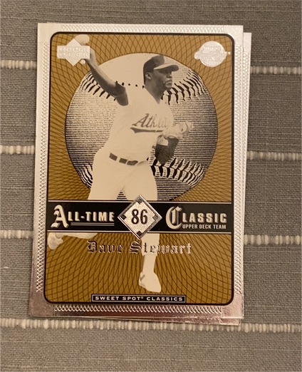 2002 Upper Deck Sweet Spot Classics #86 Dave Stewart — front