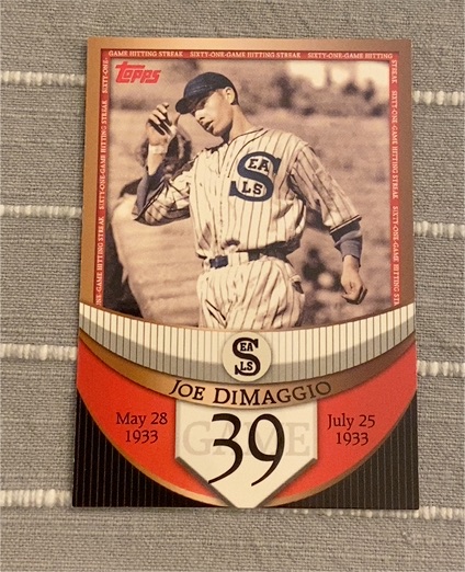 2007 Topps The Streak Before the Streak #39 Joe DiMaggio — front