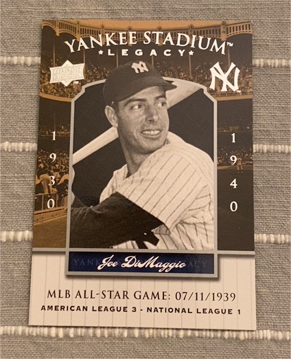 2008 Upper Deck Yankee Stadium Legacy #1288HM Joe DiMaggio — front