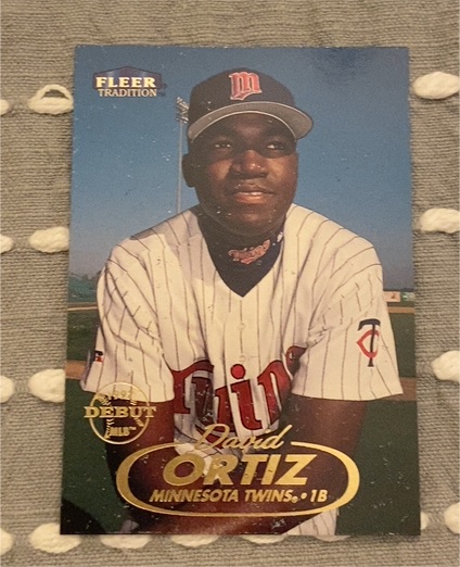 1998 Fleer Tradition #285 David Ortiz — front