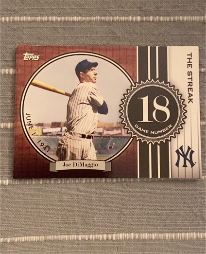 2007 Topps #JD18 Joe DiMaggio Joe DiMaggio: The Streak — front
