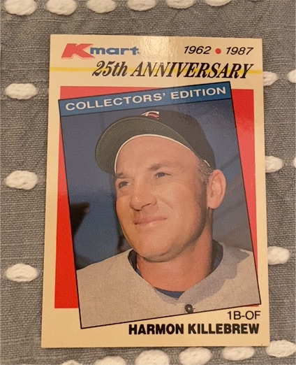 1987 Topps Kmart 25th Anniversary #4 Harmon Killebrew — front