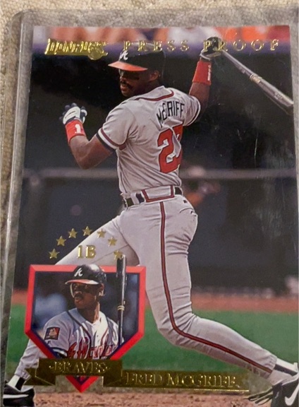 1995 Donruss #349 Fred McGriff Atlanta Braves — front