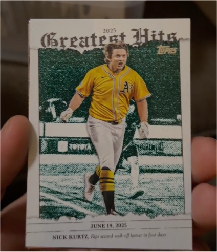 2026 Topps Series 1 #GH-23 Nick Kurtz Greatest Hits — front