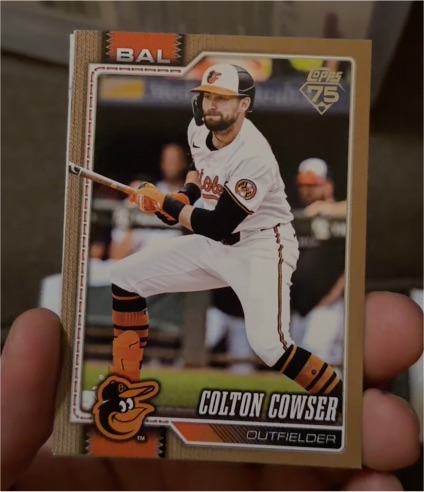 2026 Topps Series 1 #166 Colton Cowser — front
