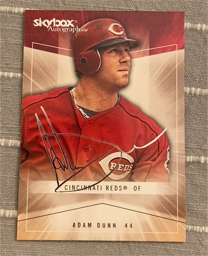 2005 Skybox Autographics #16 Adam Dunn — front