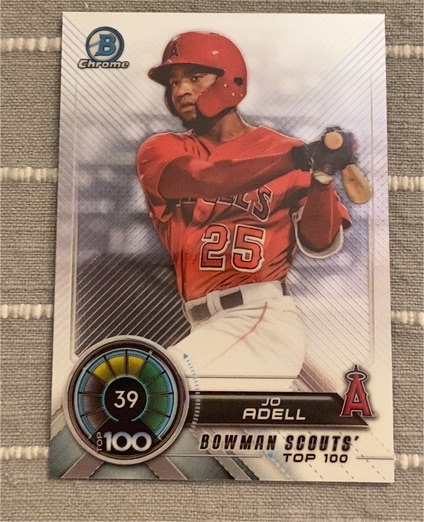 2018 Bowman Chrome Scouts Top 100 #BTP-39 Jo Adell — front