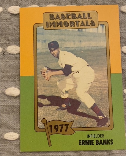 1980 SSPC Baseball Immortals #158 Ernie Banks — front