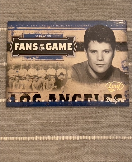 2005 Leaf Fans of the Game #FG-1 Sean Astin — front