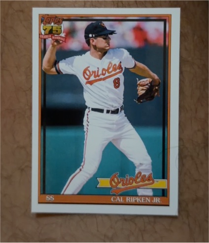 1991 Topps #T91-87 Cal Ripken Jr. — front