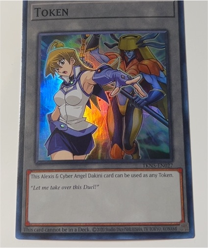 2020 Yu-Gi-Oh! TKN-EN027 Alexis & Cyber Angel Dakini Token — front