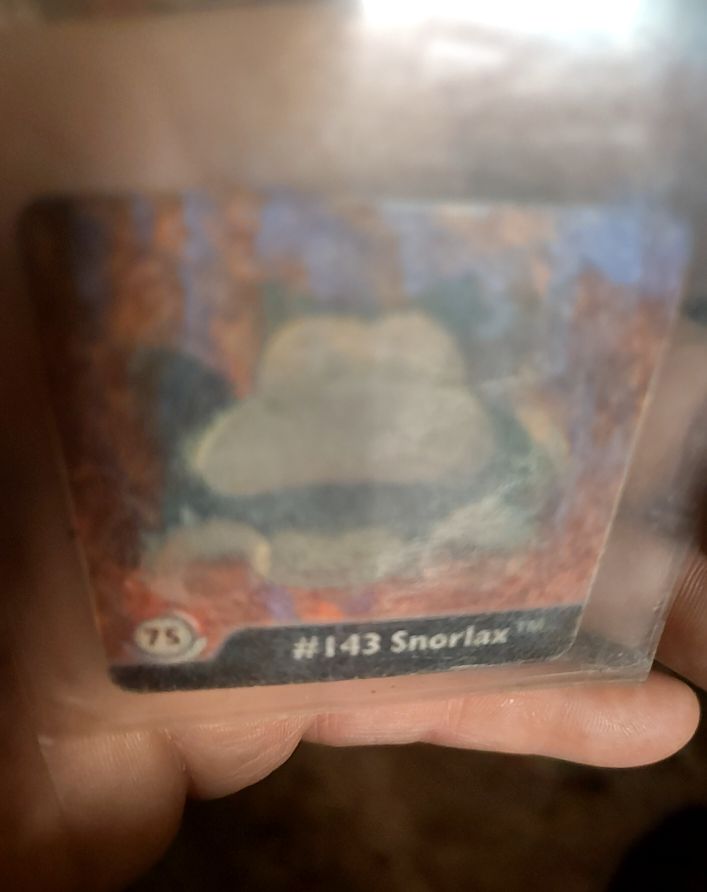 1999 Artbox Pokemon Action Flipz Series One #75 Snorlax — front