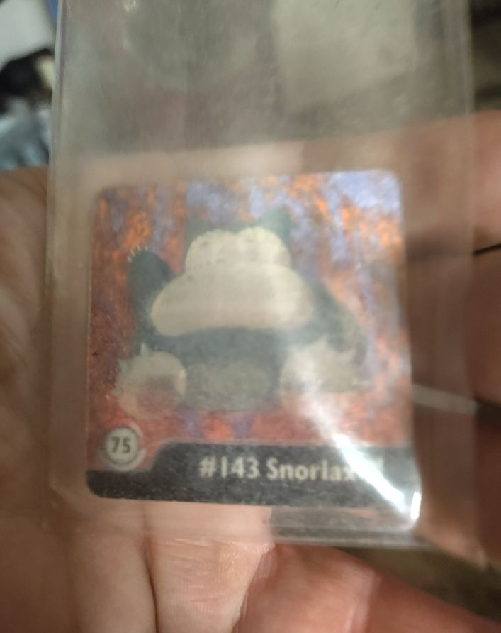 1999 Artbox Pokemon Action Flipz Series One #75 Snorlax — front