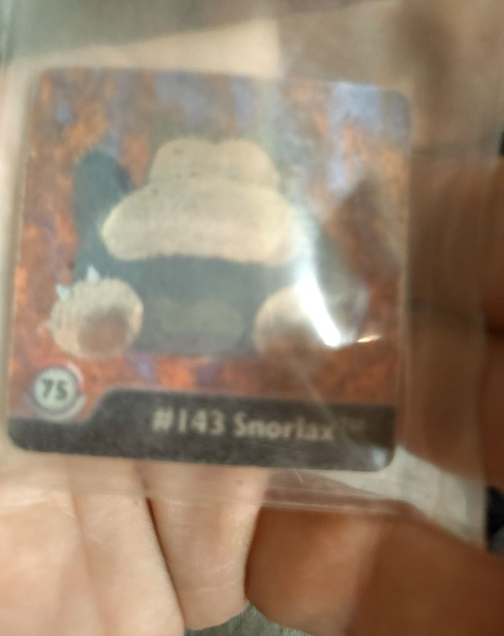 1999 Artbox Pokemon Action Flipz Series One #75 Snorlax — front