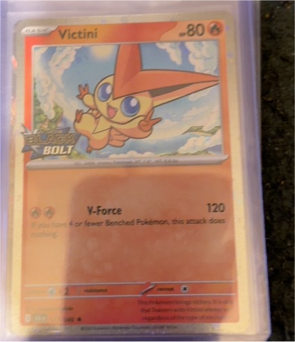 2025 Pokémon TCG SV11B #012 Victini Black Bolt — front