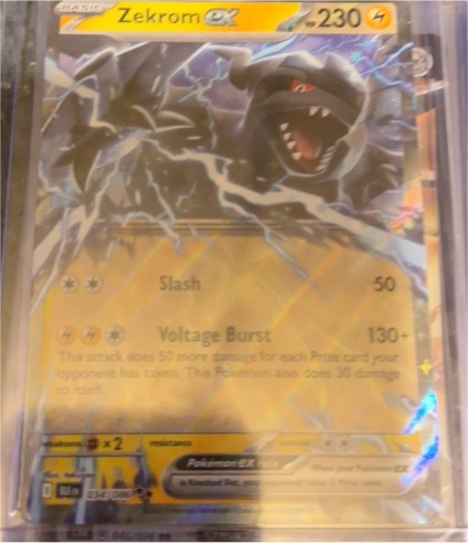 2025 Pokémon Black Bolt #034 Zekrom EX — front