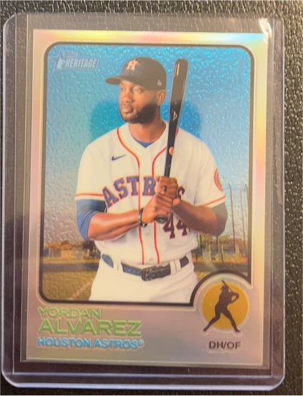 2022 Topps Heritage #189 Yordan Alvarez — front
