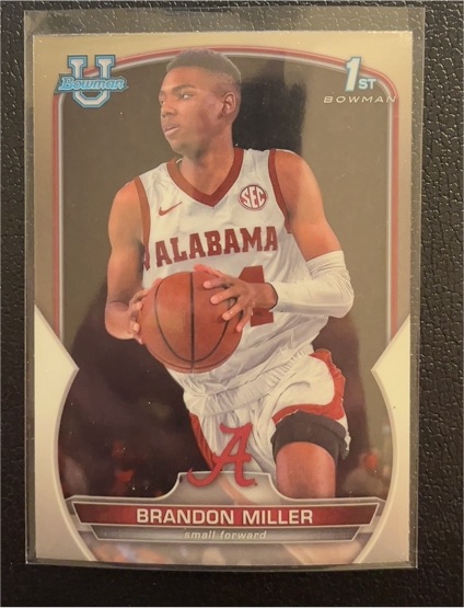 2022-23 Bowman University #80 Brandon Miller — front
