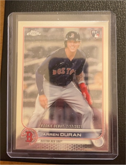2022 Topps Chrome Update #USC70 Jarren Duran Rookie Debut — front