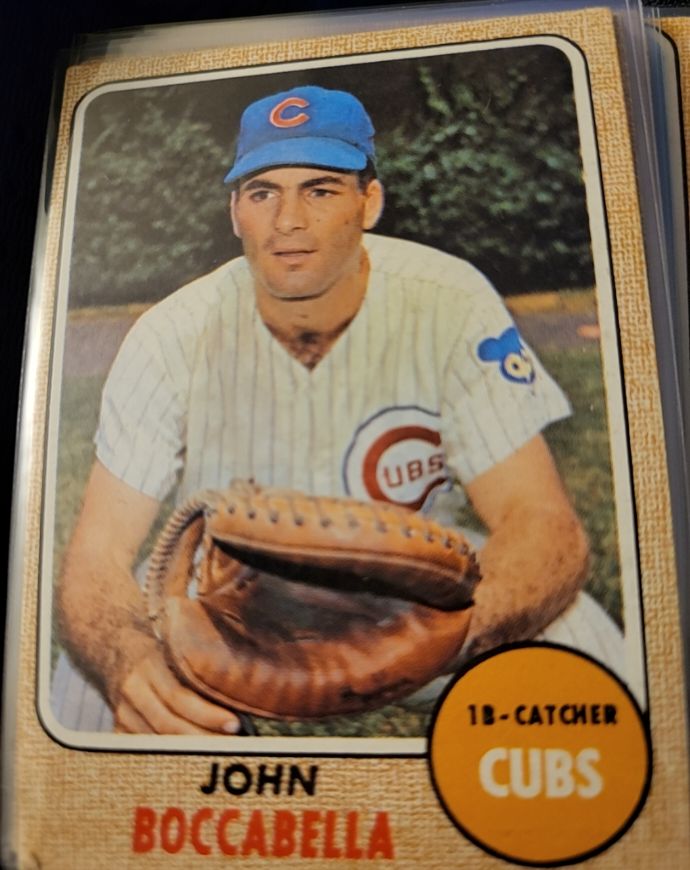 1968 Topps #542 John Boccabella Chicago Cubs — front