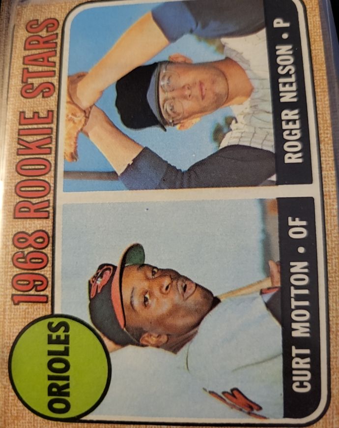 1968 Topps #549 Curt Motton/Roger Nelson — front