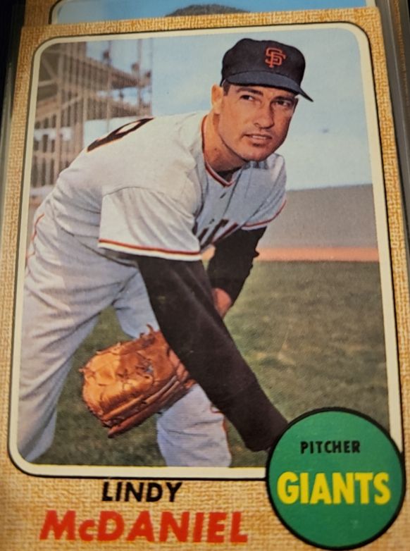 1968 Topps #545 Lindy McDaniel — front