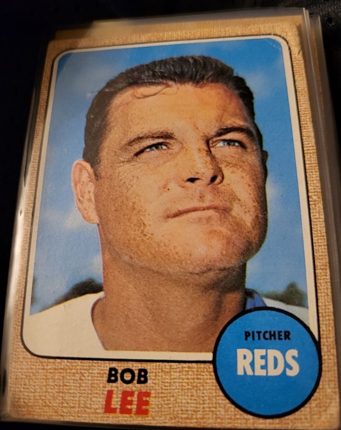 1968 Topps #543 Bob Lee Cincinnati Reds — front