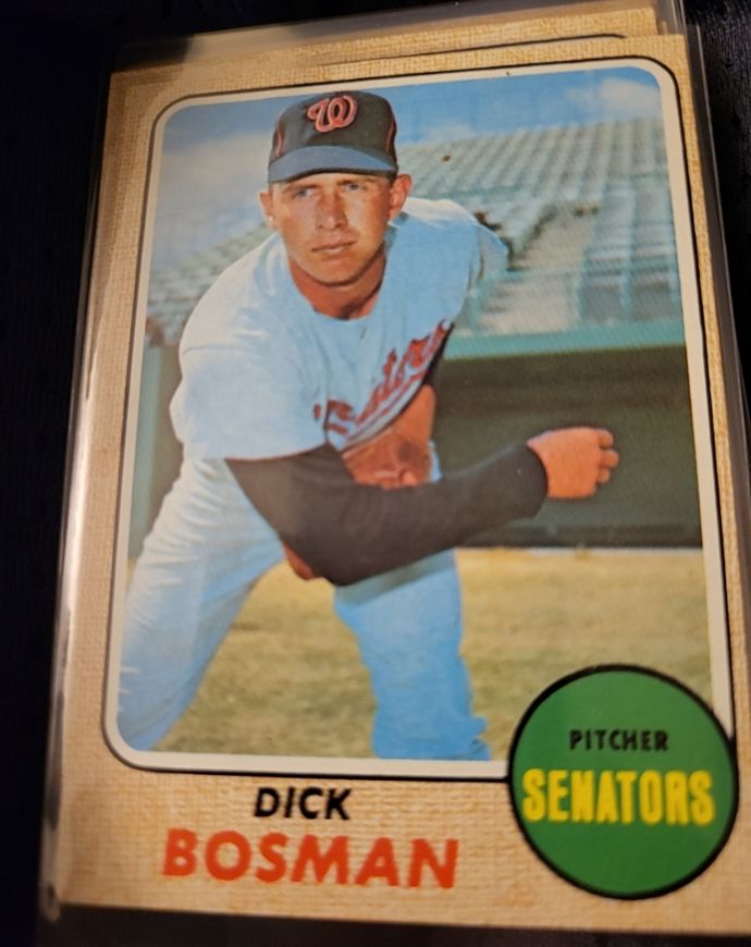 1968 Topps #442 Dick Bosman — front